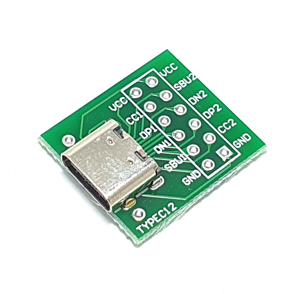 USB Type C Female to DIP PCB Converter Adapter Betina Breakout Board