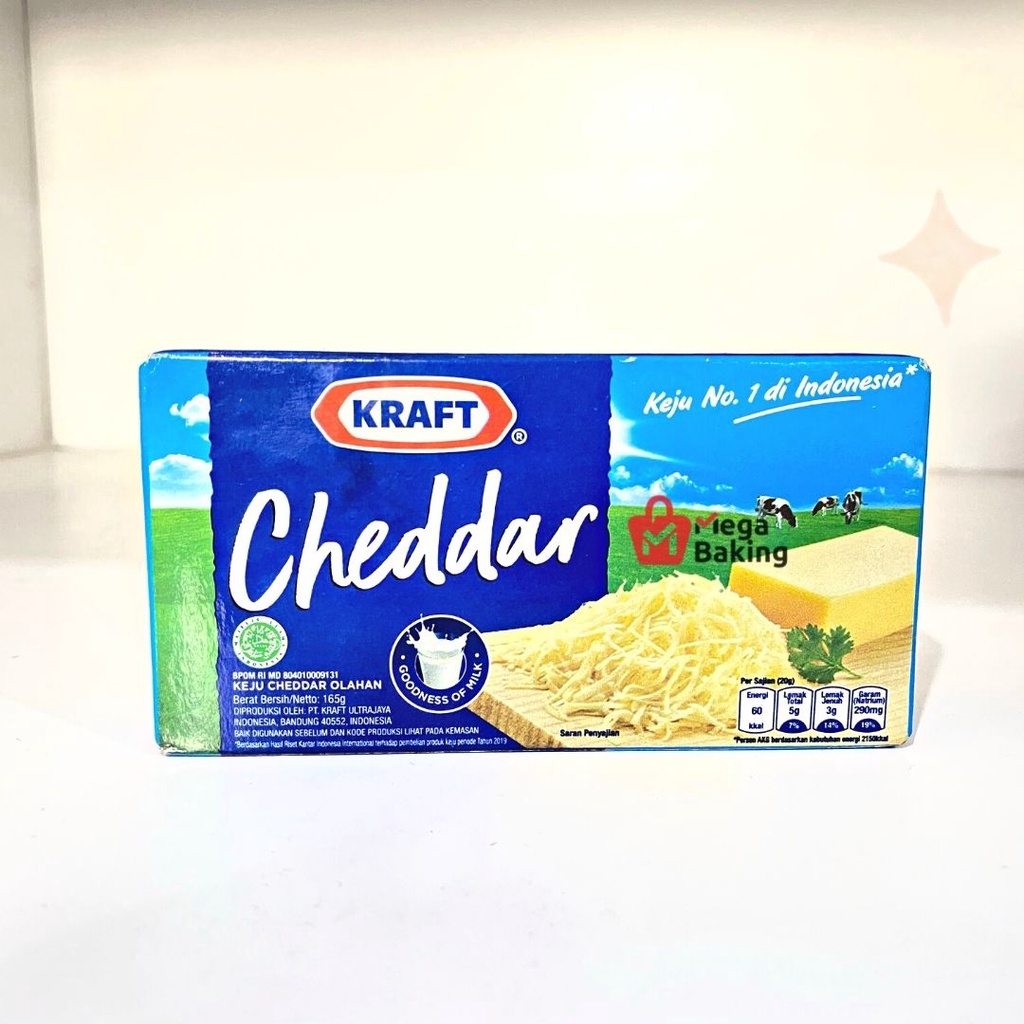 

KRAFT CHEDDAR 150gr/KEJU KRAFT 150GR