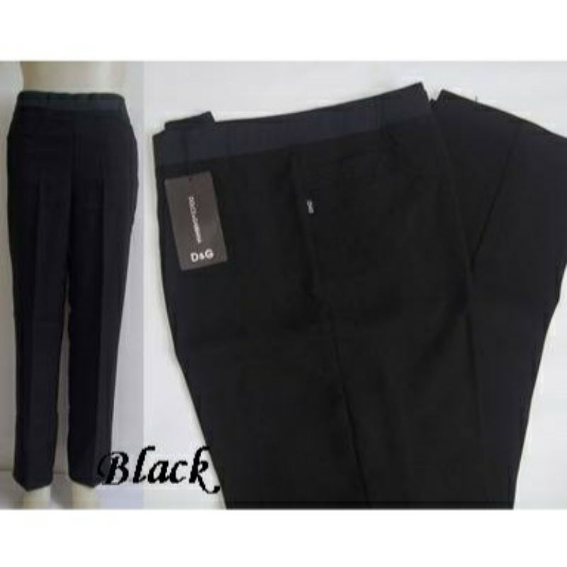 UKM Jawa Barat Celana Panjang Cewek Pinggang Karet kerja kantor Jumbo Bahan Melar Hitam Bawahan Wani