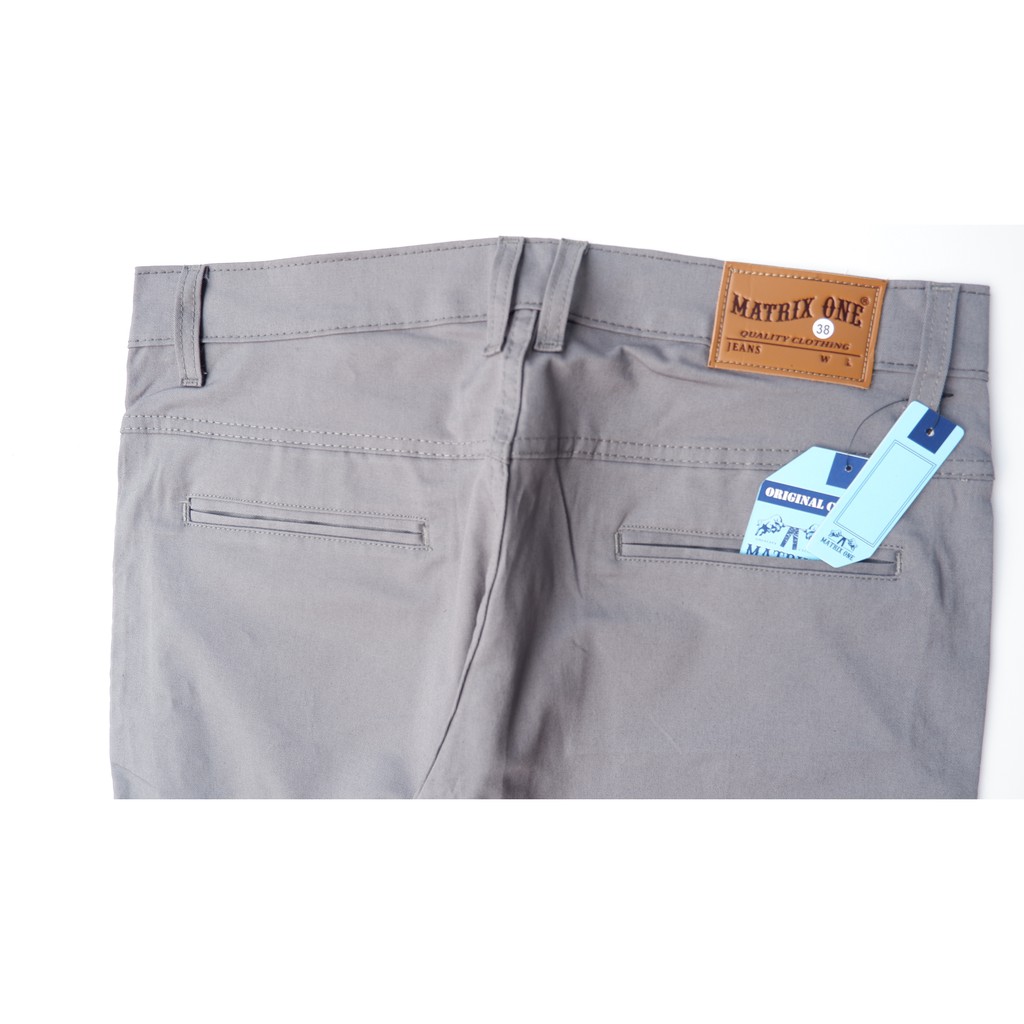 CELANA CHINO Panjang pria Slimfit KERJAHARIAN Santai Casual Formal Hitam Abu Cream Mocca Size 27-42