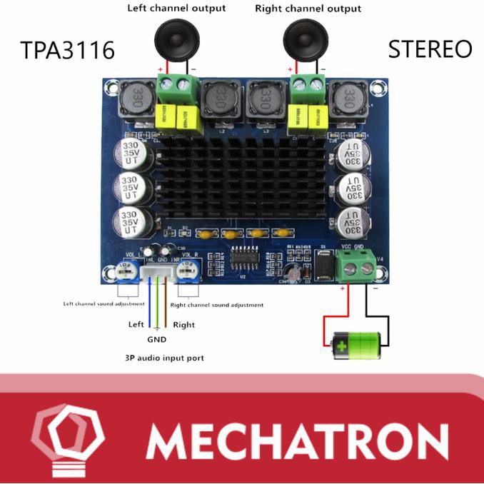 TPA3116 TPA3116D2 Stereo Audio Power Amplifier 2 x 120 2x120 watt