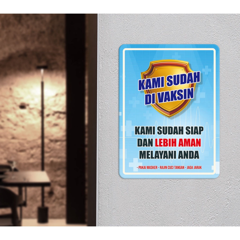 Sticker Safety Sign - Stiker tanda Dinding/Kaca