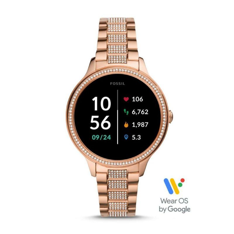 Jam Tangan Fossil Gen 5E steel mesh Rosegold Ftw 6072