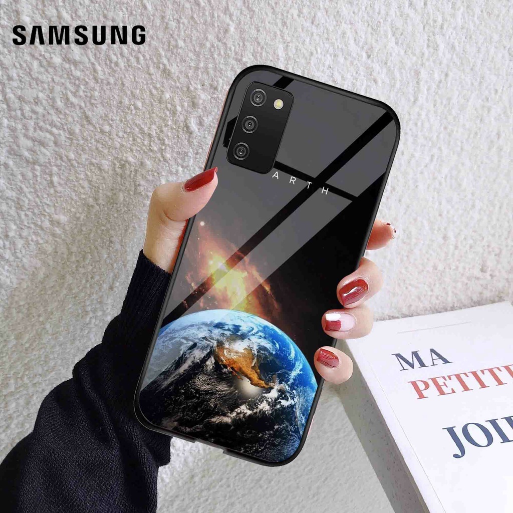 (U 028) Softcase Kaca Samsung A03S  - Casing Hp Samsung A03S - Case Cantik Samsung A03S - Case Keren