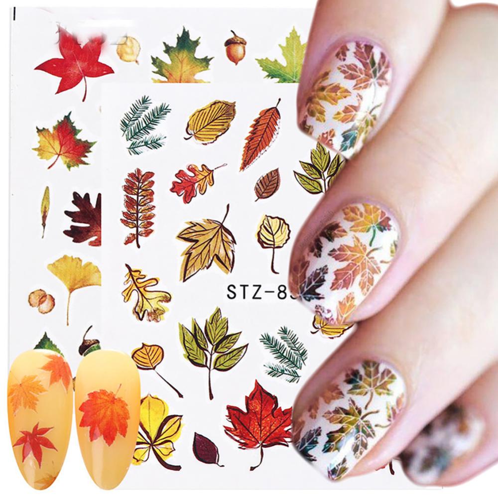 Timekey Stiker Kuku Motif Kupu-Kupu / Bunga Untuk Dekorasi Nail Art / Manicure A5K5