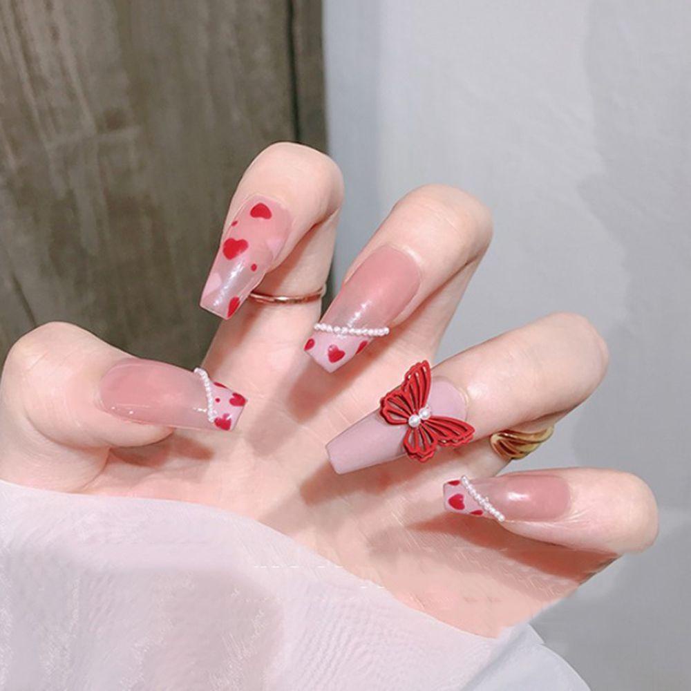 AUGUSTINA Agustina Mutiara Nail Art Perhiasan Indah Tiga Dimensi Fashion DIY Aksesoris Kuku