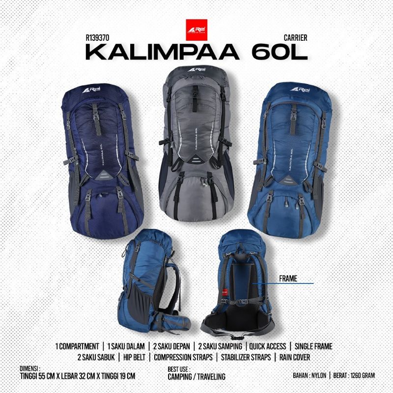 carrier Rei Kalimpaa 60L / Tas Ransel Kalimpaa 60 L