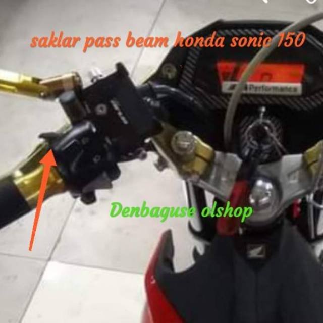 Holder saklar pass beam lampu tembak honda sonic PNP pass beam langsung aktif