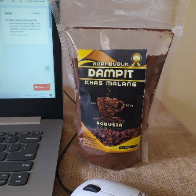 

Kopi Bubuk Murni Lokal Robusta Dampit 250gr Kopi Robusta Murni Khas Malang