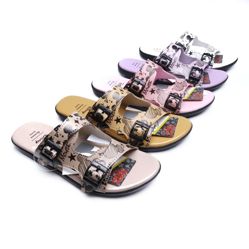 Sandal Wanita Flat Nevada Disney Mickey Mouse SDNV11