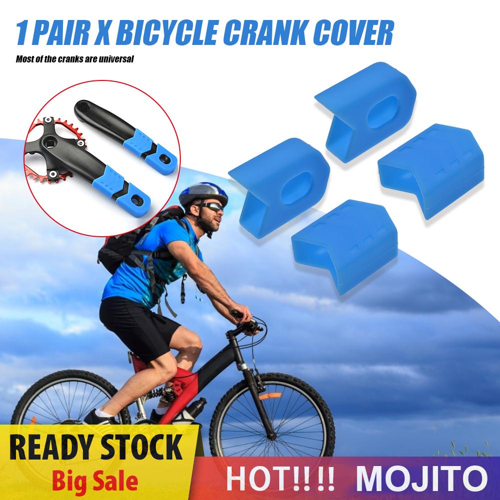 1 Pasang Cover Pelindung Crankset Sepeda Mtb Bahan Silikon