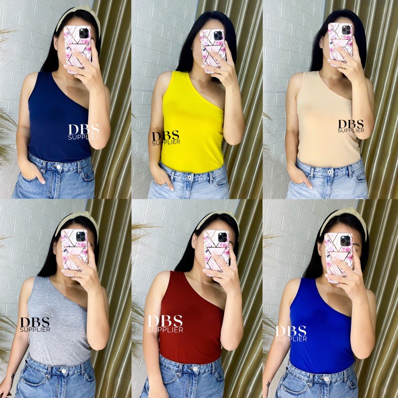 DARBOSS - MIUKI TARZAN TOP (DA) cuci gudang crop top singlet blouse wanita kaos murah lengan pendek