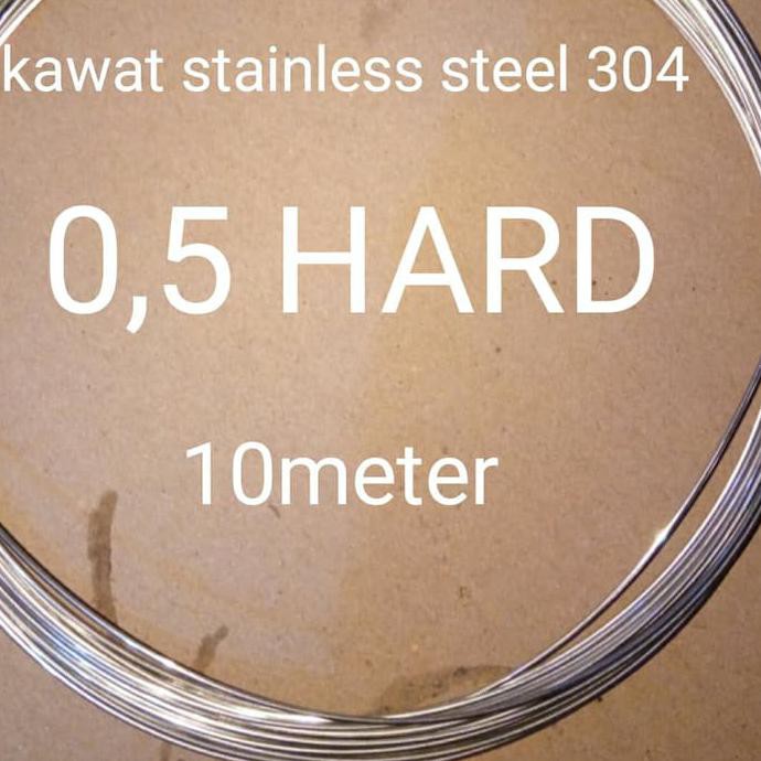

kawat stainless steel hard 0,5mm