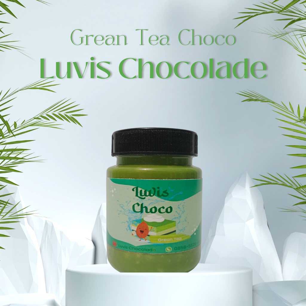 

Grean Tea CHOCO - Luvis Chocolade Chocolate In Jar Cemilan Coklat Lumer Choco Crunchy Camilan Coklat Murah