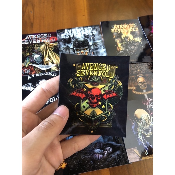 sticker pack band avenged sevenfold band barat populer hits laptop skin hp dll