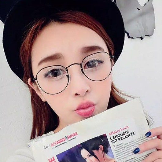 ♥TMALL88♥ Kacamata Lensa Transparan Kacamata Frame Kacamata Unisex KM11