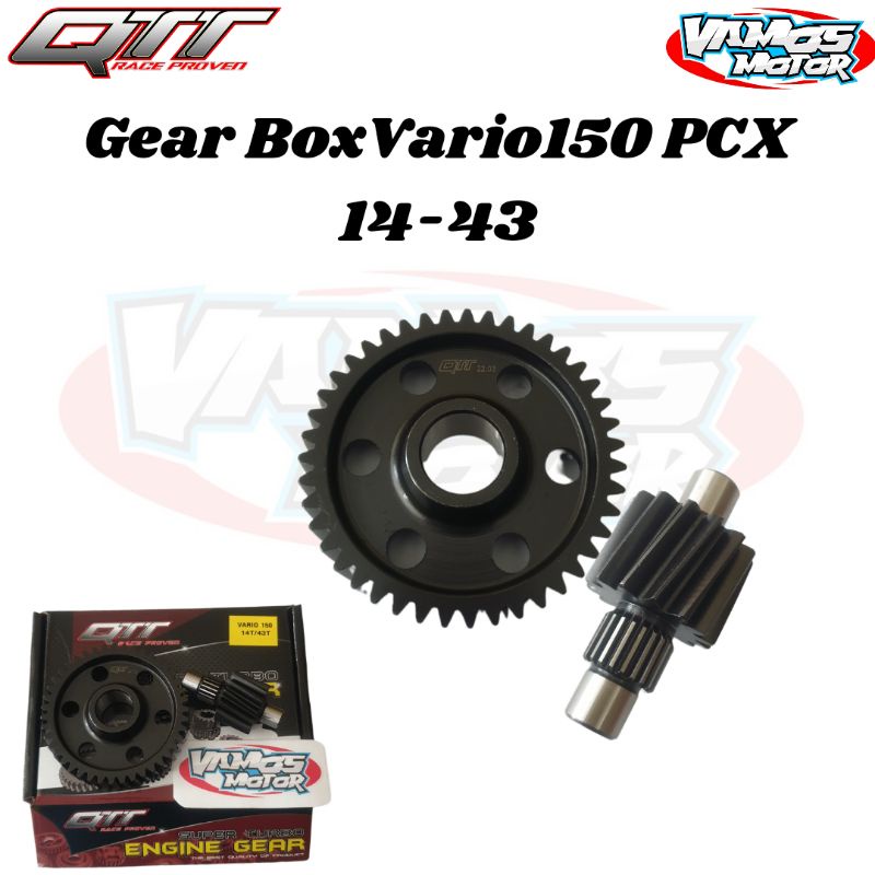 Gear Box Rasio QTT Vario150 PCX150 14-43T