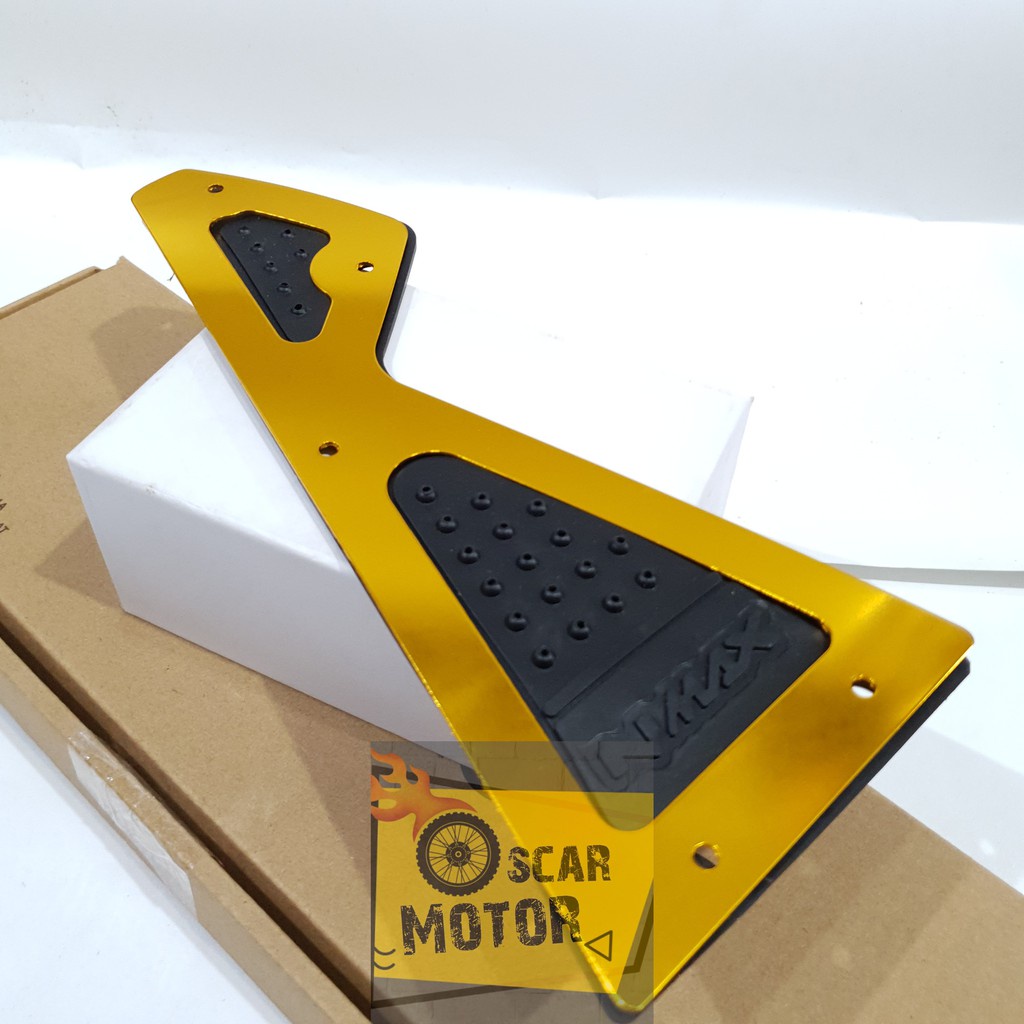 PLAT BORDES NMAX CNC PIJAKAN ALAS KAKI YAMAHA NMAX KARPET MOTOR motor