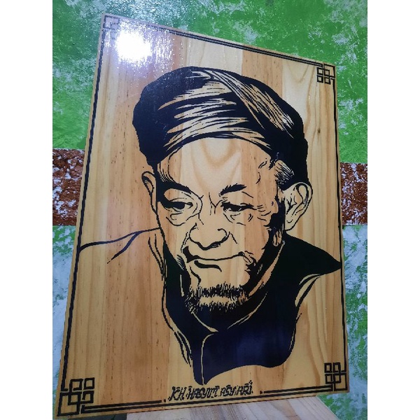 HIASAN DINDING KAYU JATI BELANDA GLOSSY