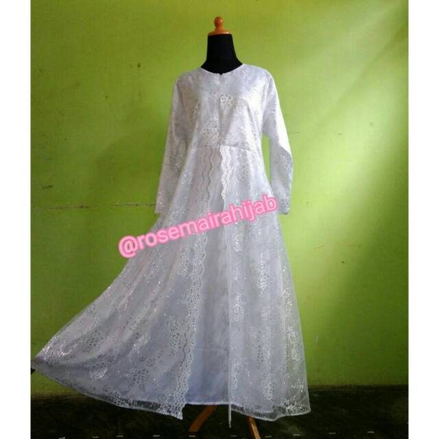 DRESS WALIMAH SYARI FATIMAH (INCLUDE BERGO+CADAR)