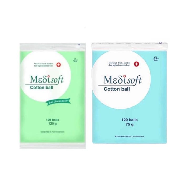 Medisoft Cotton Ball Kapas 75/120 gr - Kapas Bulat