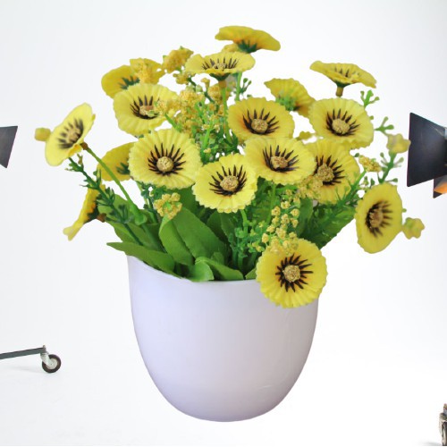 TJM Pot Bunga Kode 09 Cosmos / Tanaman Bunga Plastik / Bunga Dekorasi Rumah / Tanaman Ornamen-1