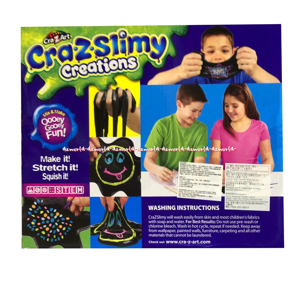 Craz Art Cool Chalkboard Slime Peralatan Mainan Membuat Slime Hitam Papan Tulis