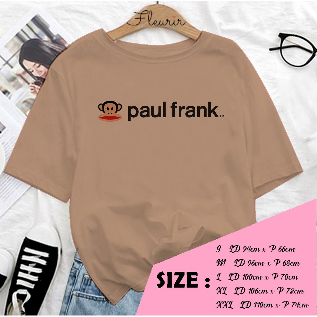 FLEURIR - KAOS PAUL FRANK KAOS KATUN KAOS OVERSIZE KAOS WANITA DEWASA TUMBLR TEE UNISEX JUMBO