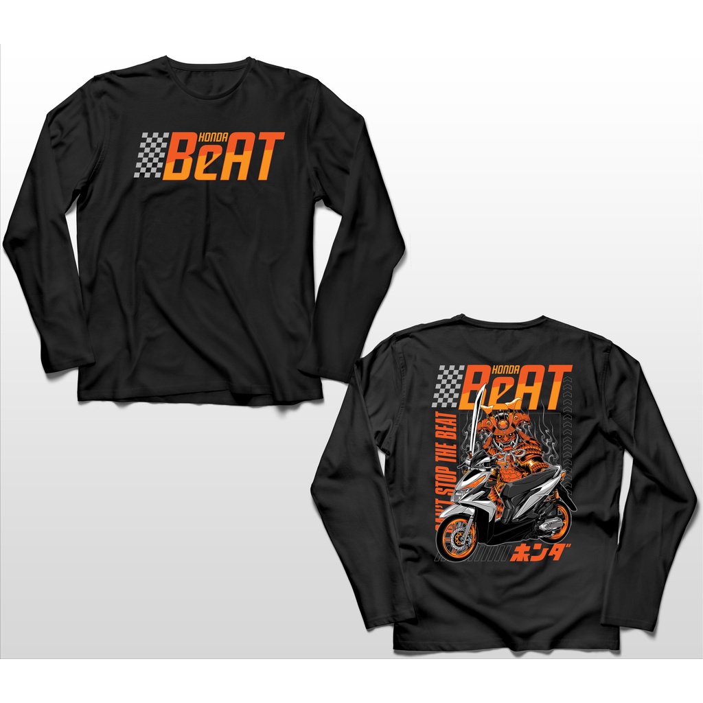 KAOS LENGAN PANJANG HONDA BEAT CBS SAMURAI JEPANG BIG SIZE JUMBO