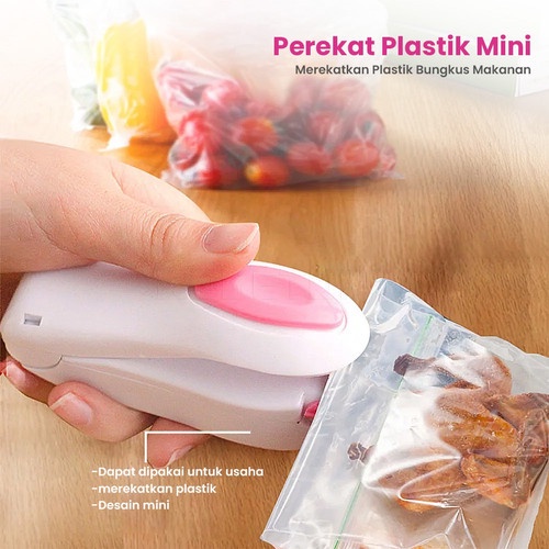 Mini Hand Sealer / Perekat Plastik Elektrik / Portable Mini Sealer / Sealer Plastik Makanan / Alat Press Mini Elektrik