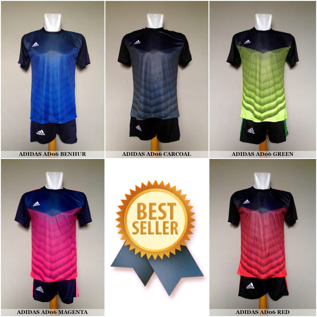 Baju Futsal Jersey Sepakbola Adidas AD06 Kaos Celana