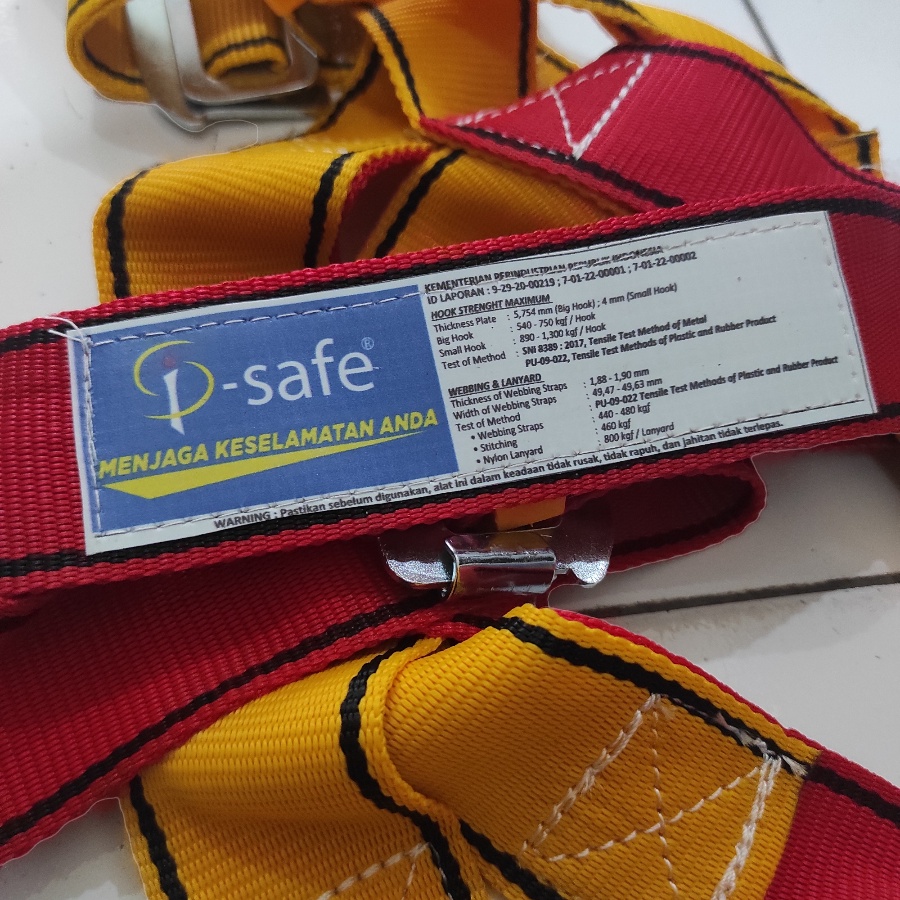 FULL BODY HARNESS / SAFETY HARNESS i-SAFE SINGLE HOOK BESAR