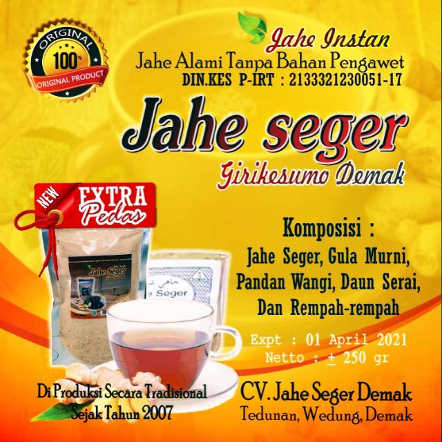 

JAHE SEGER DEMAK