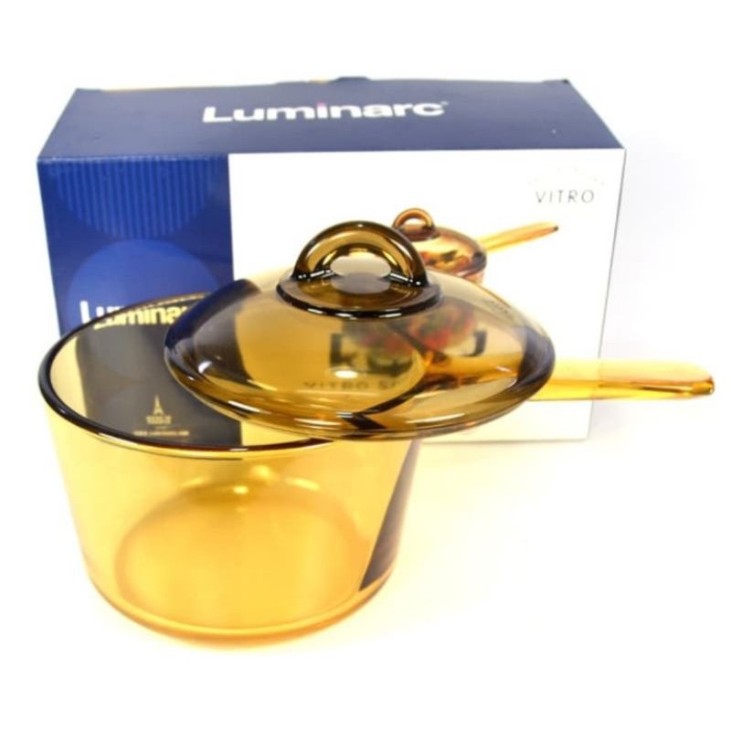 Luminarc Vitro Amber Saucepan + Tutup 1,5 liter