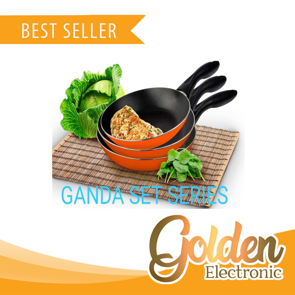 KIRIN GANDA SET FRYING PAN 3IN1 MURAH SURABAYA