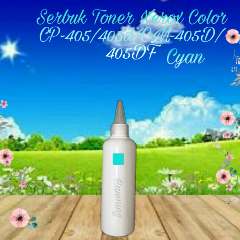 Serbuk Toner Color Xerox CP405 CP405D CM405 CM405D CM405DF CP-405 405D CM-405 405DF Cyan 1x Isi