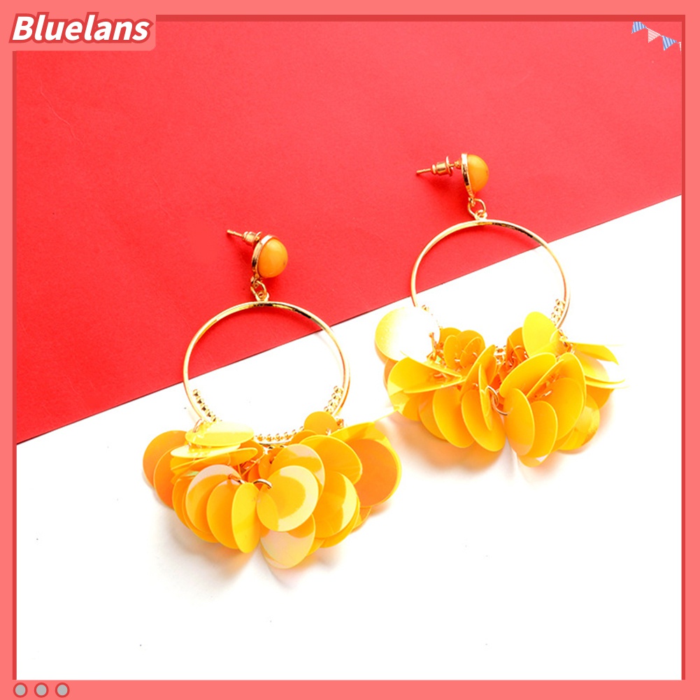 Anting Stud Hoop Juntai Gaya Bohemian Untuk Wanita