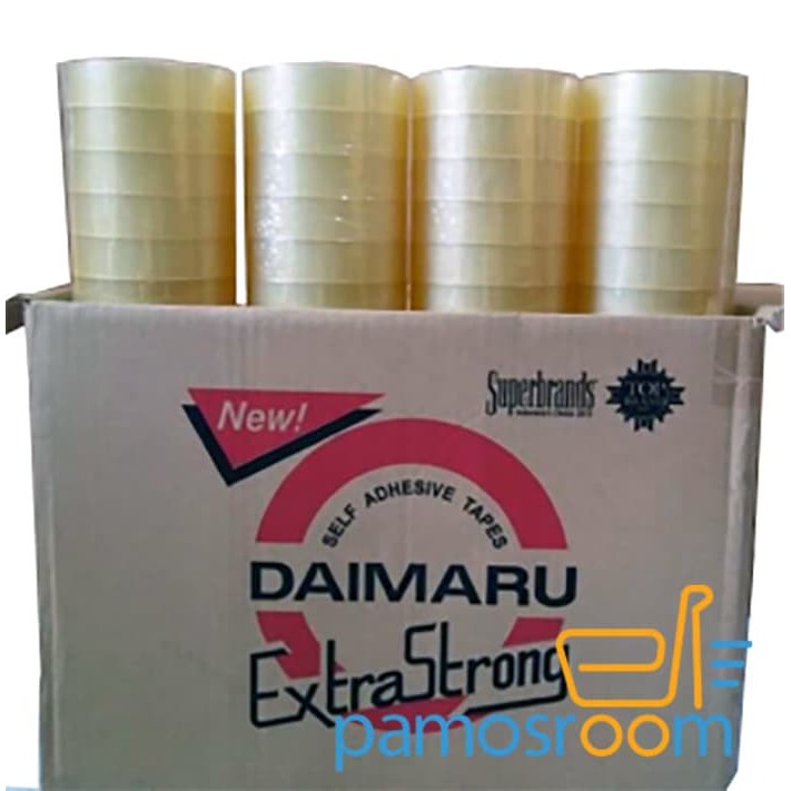 

Murah Isolasi / Solatip Daimaru 24mm x 72 Yard. 1 inch x 72 Yard Murahhhh Keren
