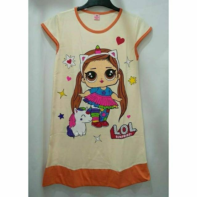 Daster bagus murah marsella kaos anak perempuan usia 6-10tahun