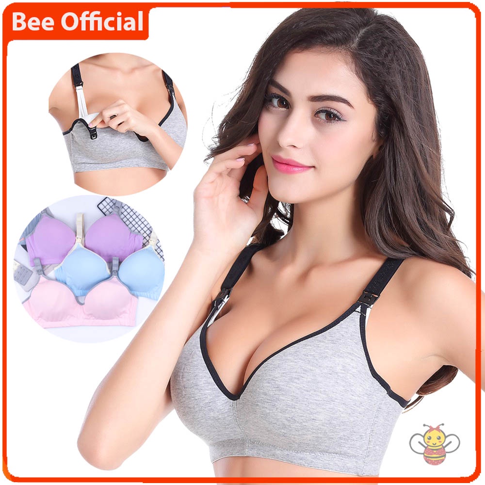 BEE - Bra Bh Menyusui Nursing Bra Tanpa Kawat / Maternity Bra / Bra Ibu 5915