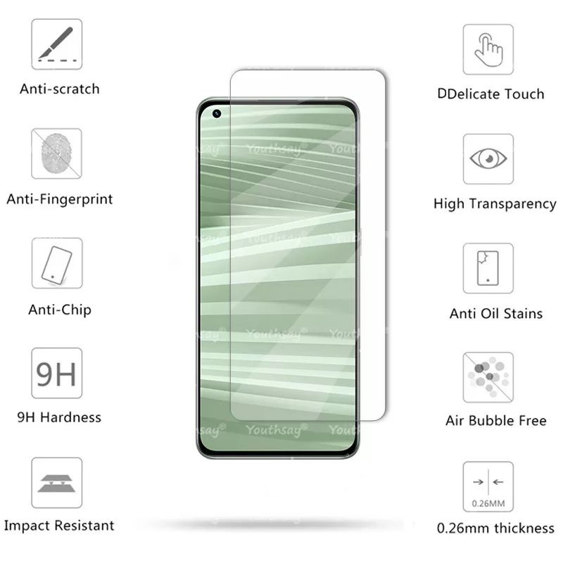 Pelindung Layar Tempered Glass Realme Gt 2 Pro Paket 2 in 1