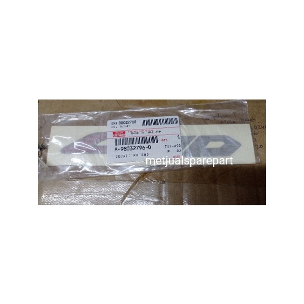 stiker sticker 4WD  logo 4wd isuzu dmax ori