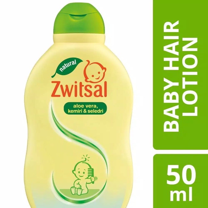 Zwitsal Baby Hair Lotion 50ml / 100ml - Minyak / Losion Rambut Bayi Kemiri Seledri Aloe Vera / Sweet Almond 50 / 100 ml
