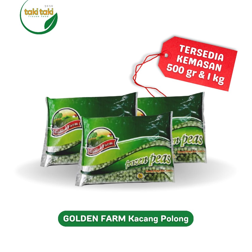 

Golden Farm Green Peas, Kacang Polong Frozen 500gram