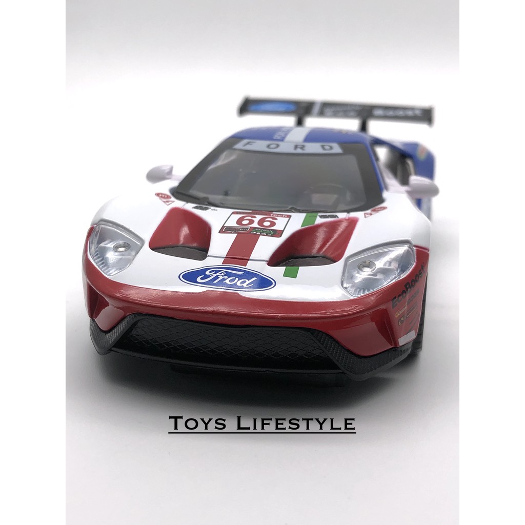 Mainan Mobil Diecast Ford GT V8 1:32 (Putih)