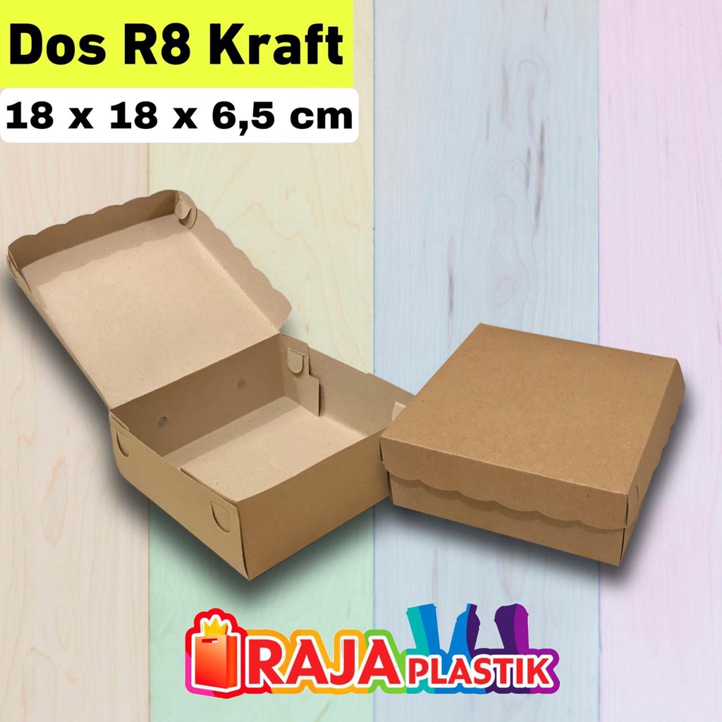 

Dos Makanan Brown Kraft 18x18x6,5cm