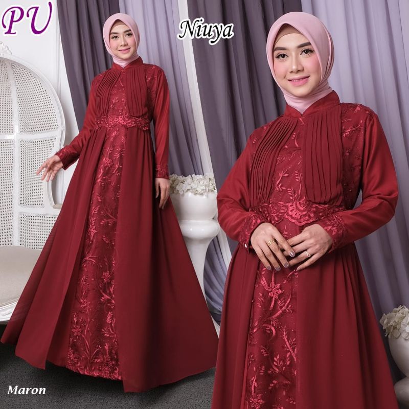 gamis pesta modern ala Imas fahriaty