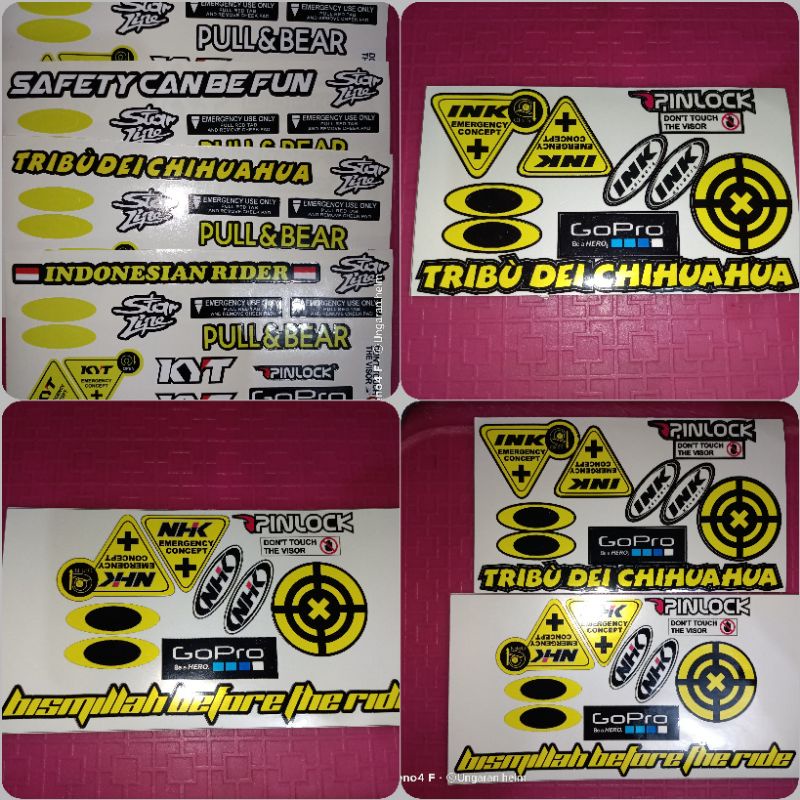 Sticker visor helm / sticker kaca helm