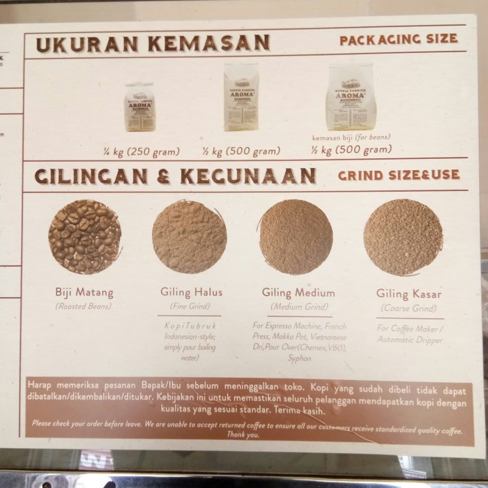 

vf0100f Kopi Coffee Aroma Bandung Mocca Arabika 250 Gram Ds20X11