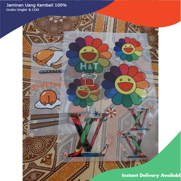Sablon Setrika Custom Sablon DTF Siap Press 1 hari langsung kirim
